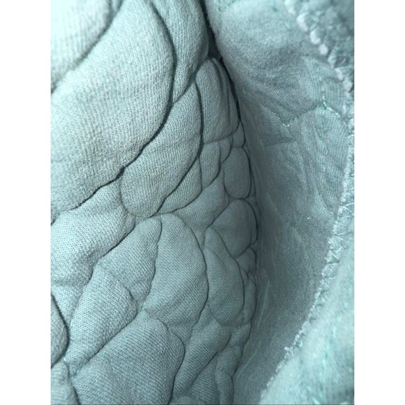 BDG Baby Blue Quilted Full Zip Hooded Sweater Women’s Small - Picture 6 of 8